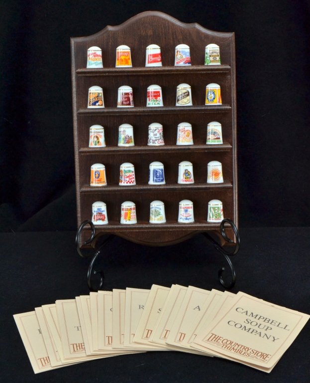 Country Store Thimbles w/Wall Rack (1 of 5)