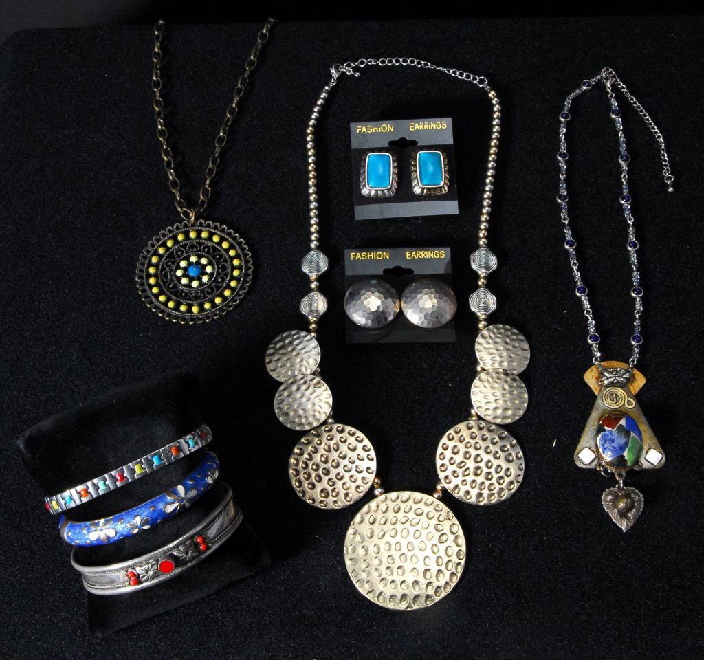 Silver & Multi Colored Costume Jewelry (1 of 4)