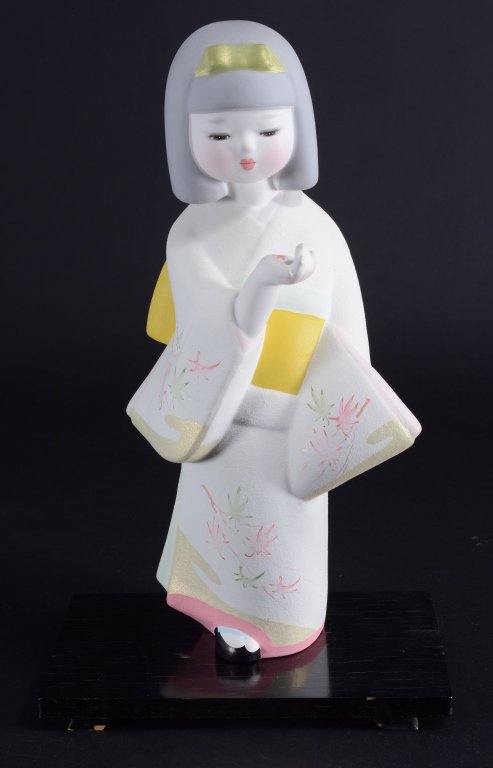 Oriental Hakata Doll on Stand (1 of 3)