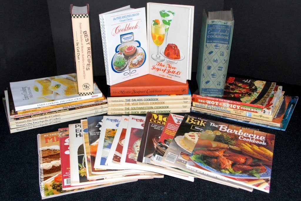 Cookbooks for Just About Everything: Salads, Vegetables, Southwestern, Quick & Easy, Fix it and Forget It Entertaining, Joys of Jell-O and much more.