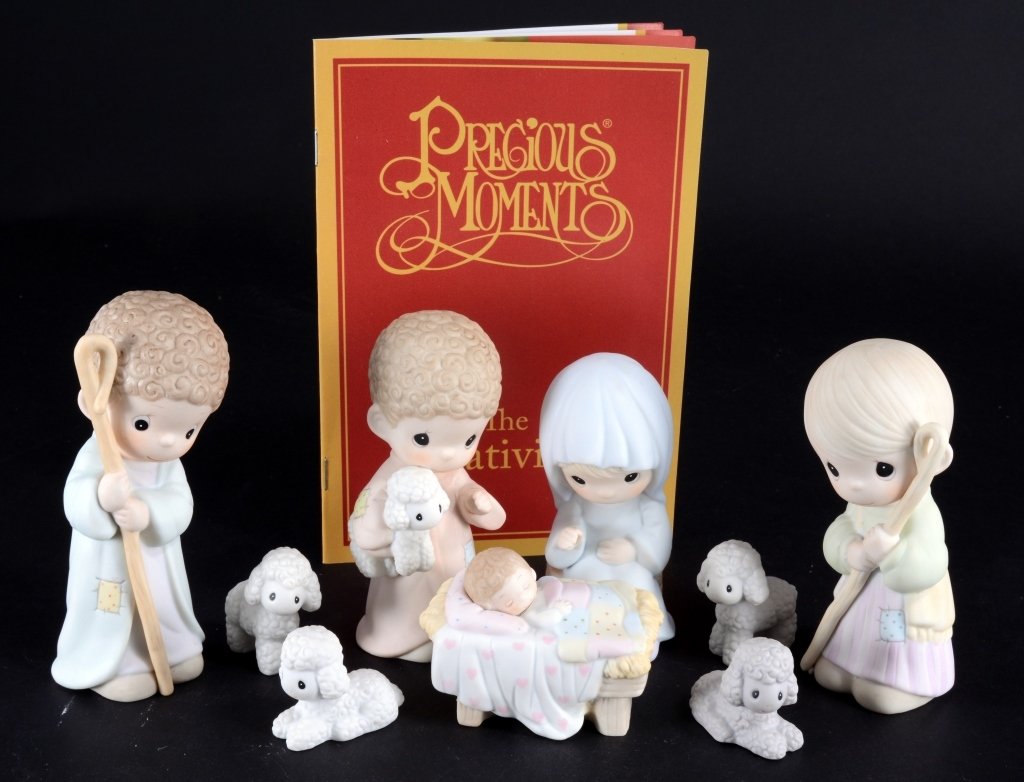 Precious Moments Come Let Us Adore Him Figures (1 of 1)