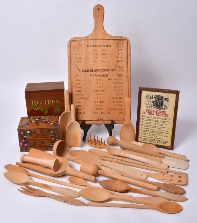 Weight & Measure Board, Utensils & Recipe Boxes (1 of 3)