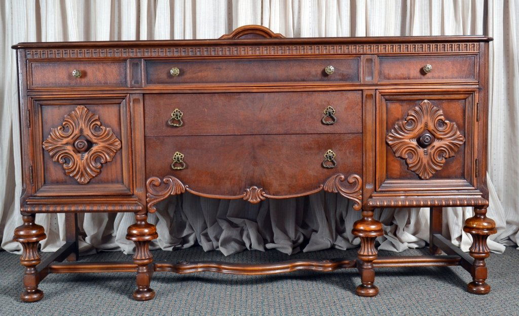 Vintage Buffet w/Applied Decoration (1 of 3)