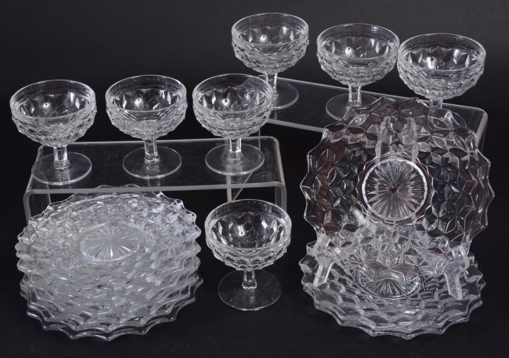 Fostoria American Salad Plates & Sherbets (1 of 1)