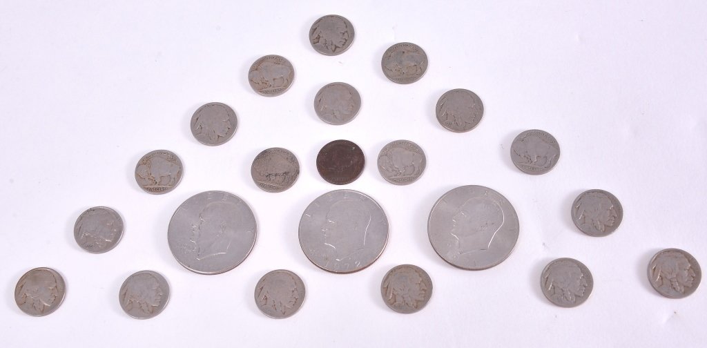 Eisenhower Dollars & Buffalo Nickels (1 of 3)