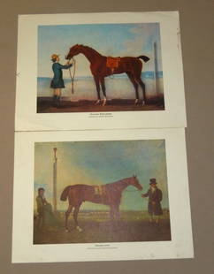 Two Horse Prints Mameluke & Flying Childers: Benjamin Marshall noted artis for Mameluke and James Seymour for Flying Childers, prints w/plate marks and margin stains, approximately 12" T x 16" W.