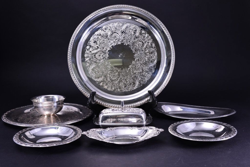 Vintage Silverplate Lot, Seven Pieces (1 of 4)