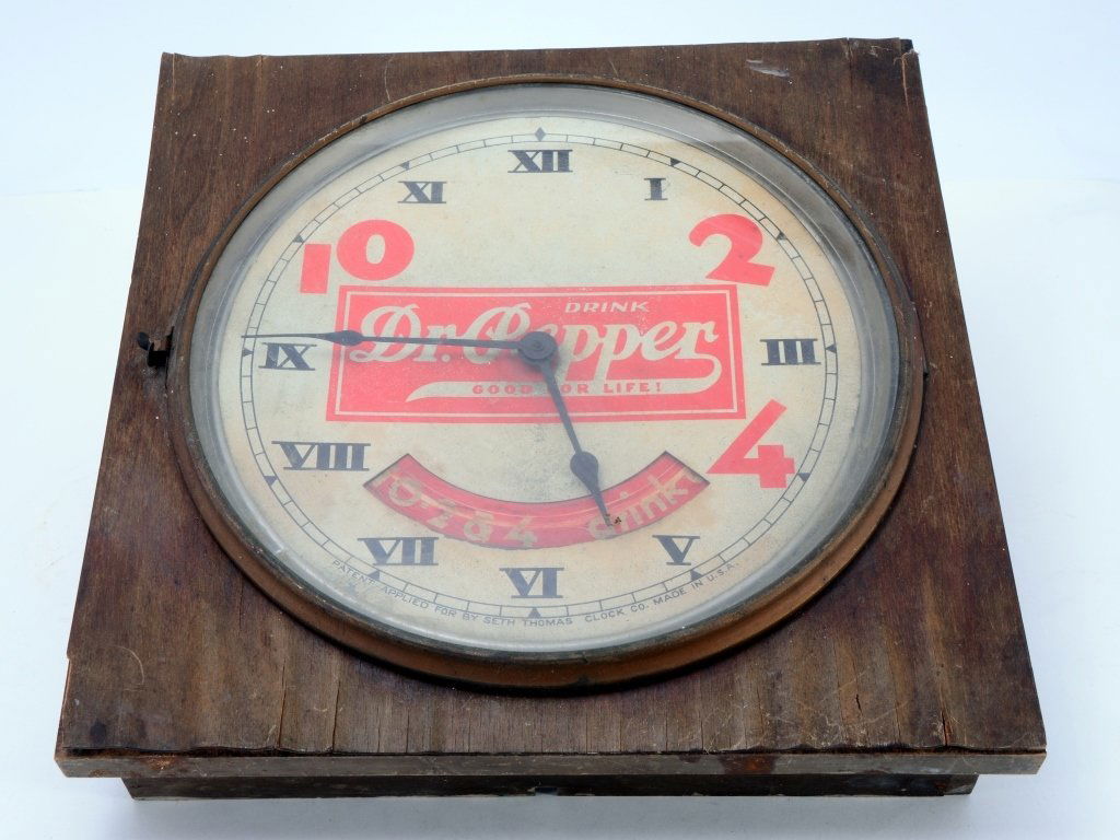 Seth Thomas Dr. Pepper Themed Hanging Clock (1 of 4)