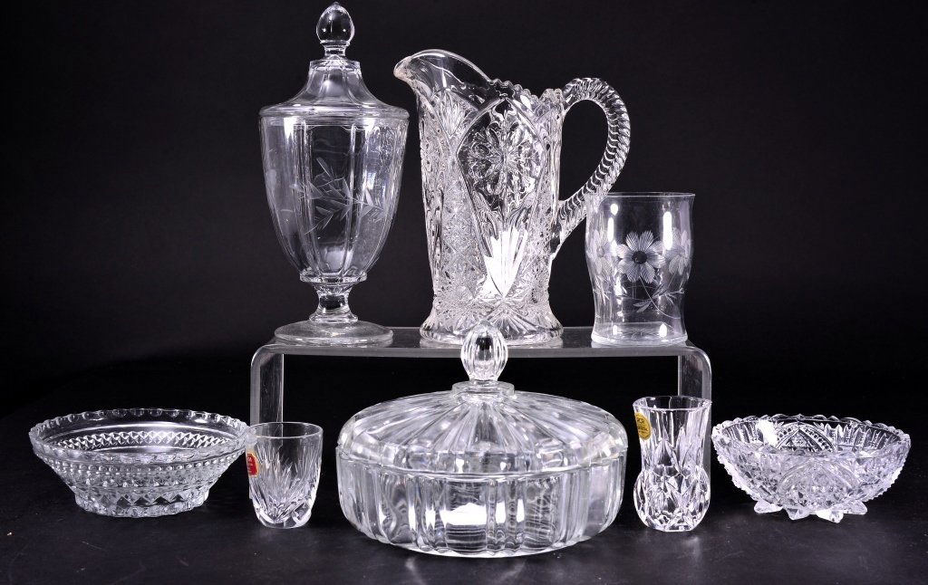 Vintage Pressed Glass w/Cut Glass Gorham Jigger (1 of 5)