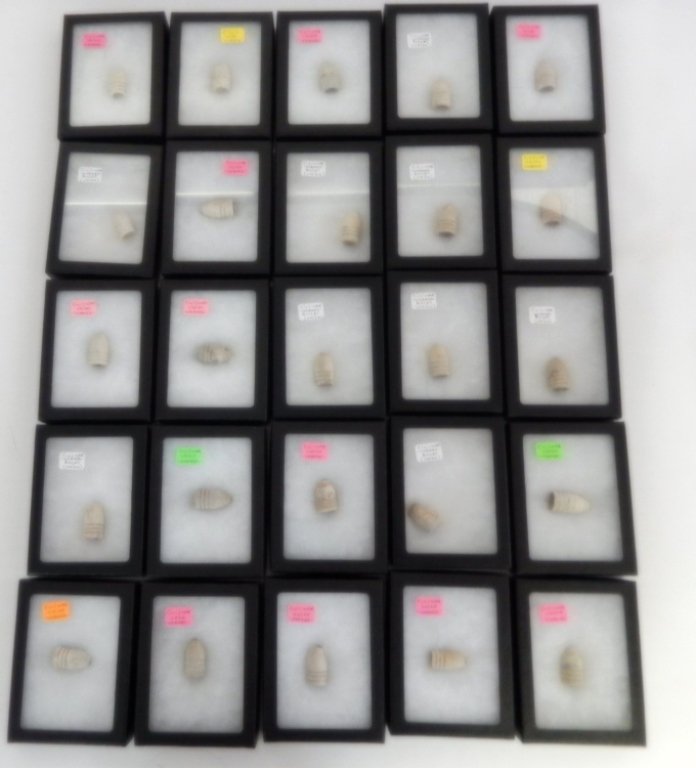 Civil War Union Wormed Lead Projectiles (1 of 2)