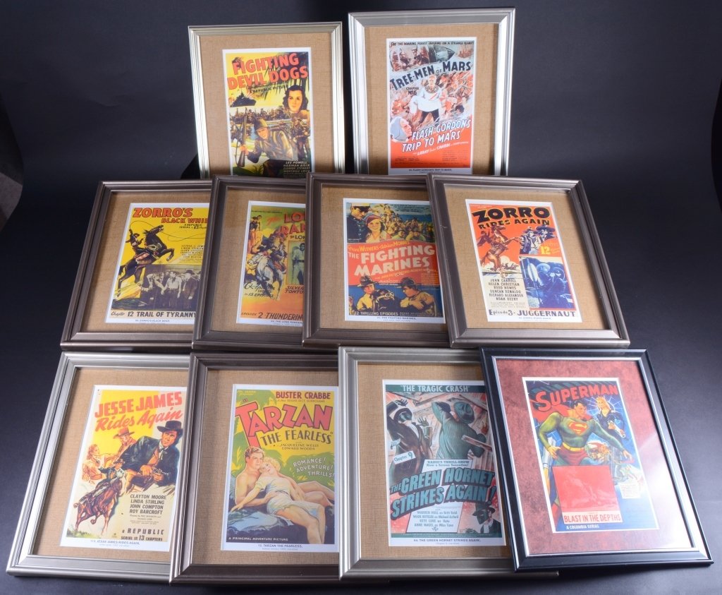 10 Classic Cinema Framed Reproduction Posters (1 of 3)