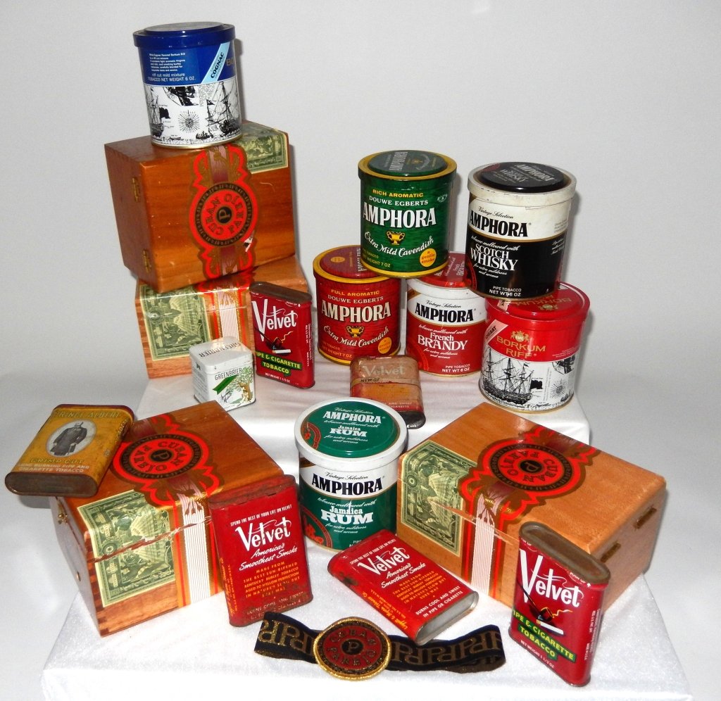 Vintage Tobacco Wood Boxes & Tins (1 of 4)