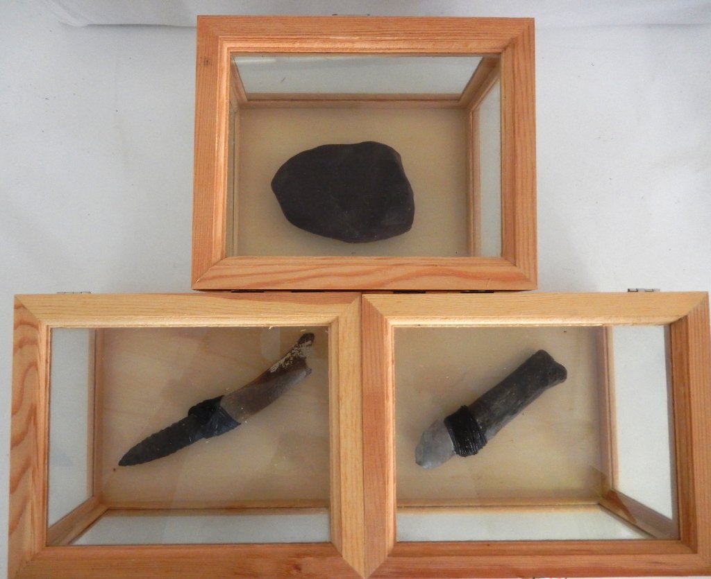 Vintage Knife, Scraper and Grinding Stone (1 of 4)