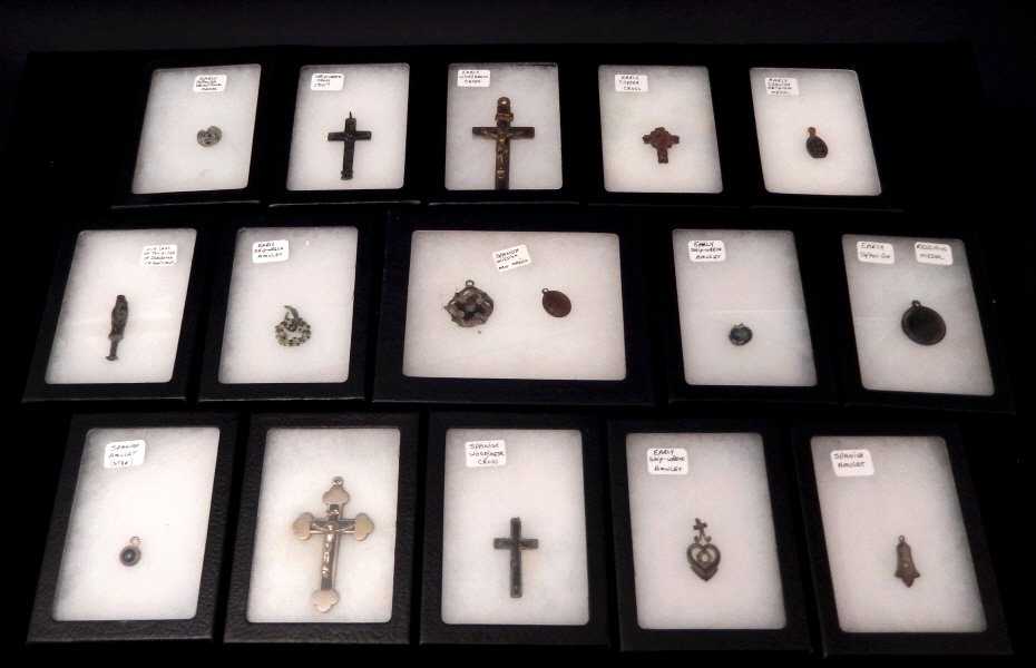 Early Spanish Crosses, Medals & Amulets (1 of 3)