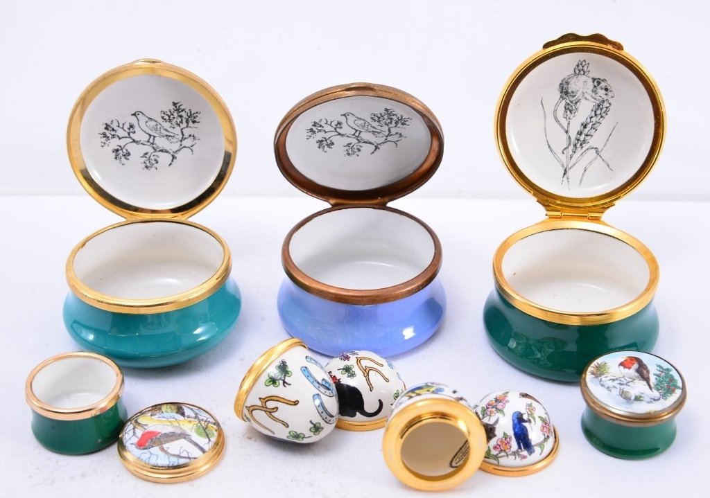 6 Halcyon Enamel Boxes and Eggs (1 of 4)