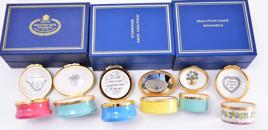 6 Halcyon Enamel Boxes (1 of 4)