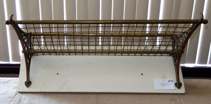 Vintage Brass & Iron Overhead Rack (1 of 2)