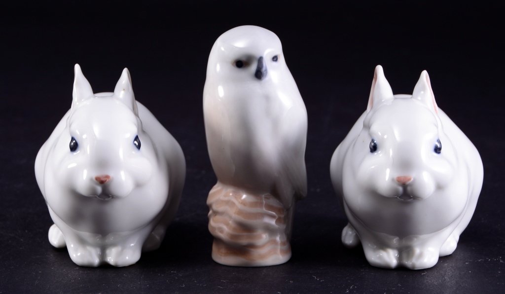 Royal Copenhagen Bunnies & Owl (1 of 4)