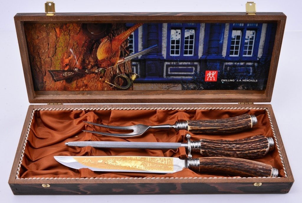 Henckels Stag Handle Carving Set (1 of 3)