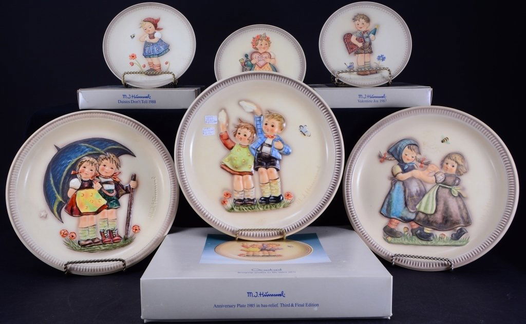 6 Hummel Plates Inc. 3 Anniversary Plates (1 of 6)