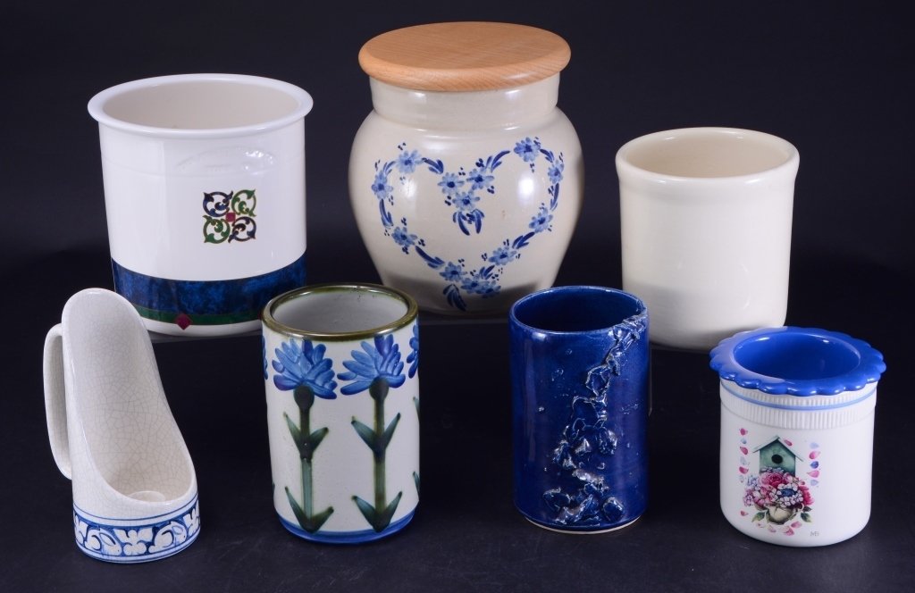 6 Ceramic Pots & Candleholder (1 of 5)
