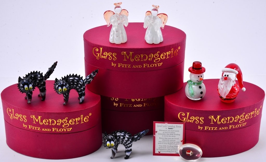 Boxed Fitz & Floyd Glass Menagerie (1 of 5)