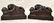 Carved Solid Mahogany Lion Bookends