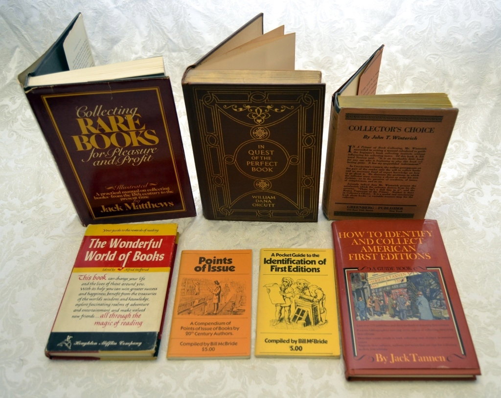 Book Collecting Lot: Inc. Matthew's Rare Books for Pleasure & Profit, 1st, 1st ed, inscribed by author to John Stark 1986; Stefferud's Wonderful World of Books, 1st w/review slip 1953; Orcutt's Quest of the Perfect Book 1