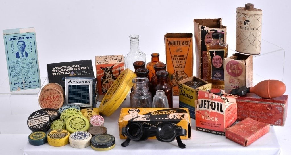 Vintage Advertising Tins, Boxes, Bottles & Radio (1 of 3)