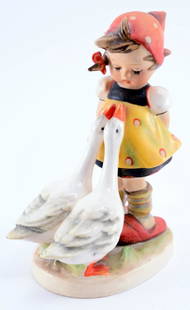 Hummel Goose Girl 47/0, TMK 1: 4 3/4" tall.