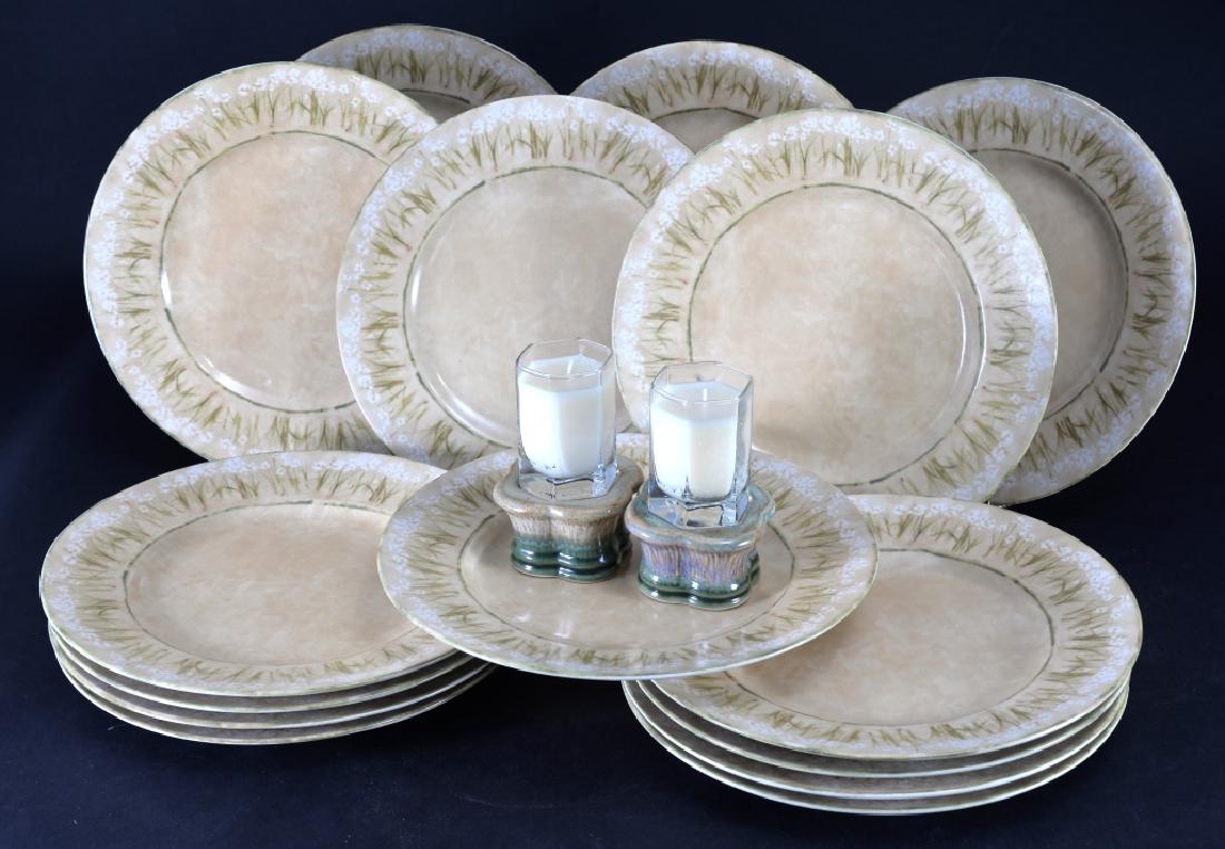 222 Fifth Pattern Narcissus Dinner Plates Plus (1 of 4)
