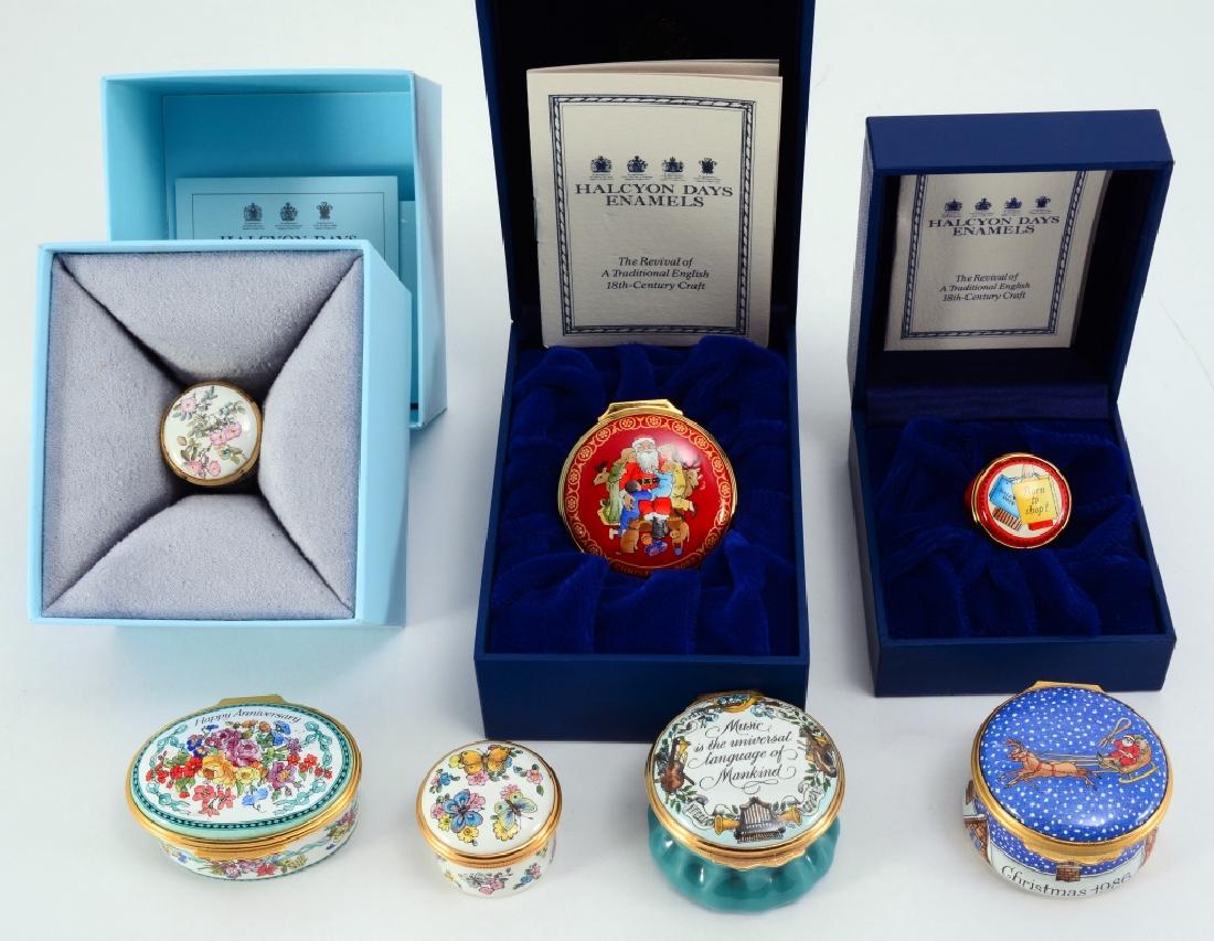 7 Halcyon Days Enamel Trinket Boxes (1 of 8)