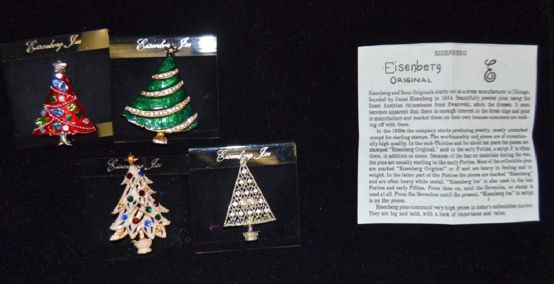 Four Eisenberg Ice Christmas Tree Pins (1 of 3)