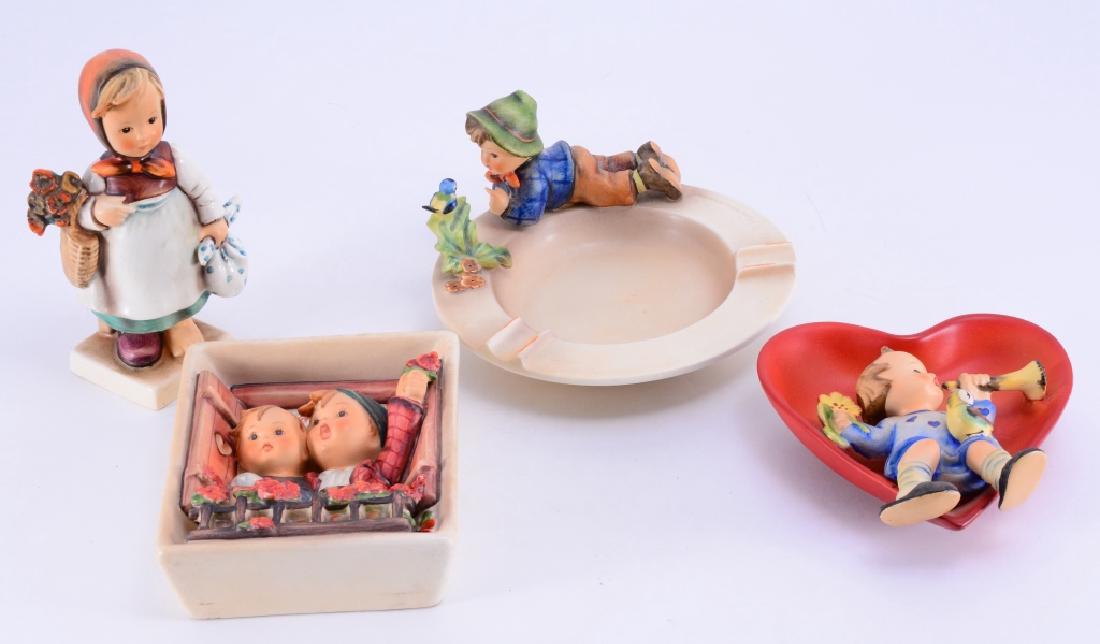 4 Hummels:  Ashtray, Plaques & Figurine (1 of 9)