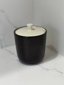 1970s Mikasa Terra-Stone Lidded Sugar Bowl