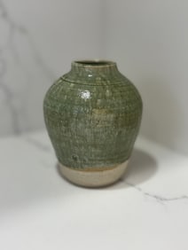 Small Celadon Stoneware Vessel