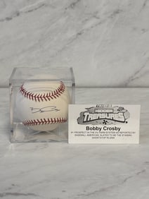 Bobby Crosby Athletics Autographed Baseball