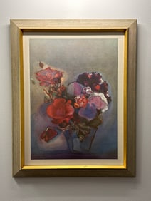 Framed Print of Ian Woodner's Original Watercolor "Bouquet of Spring"