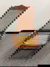 Antique Caned Rocker