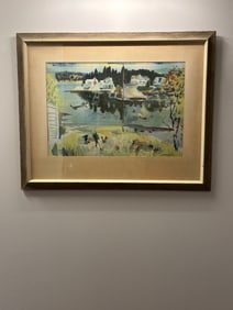 William Zorach "Five Islands, Maine" Midcentury Authorized Print