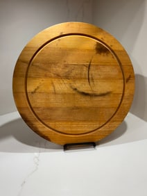 Vintage Rustic/ Farmhouse Round Butcher Block Cutting Board from Il Vecchio Modo