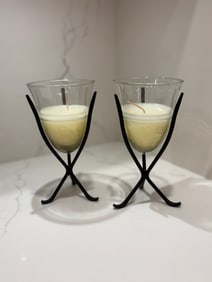 Pair of Camelot Candle Holders