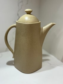 Vintage Lindt Stymeist Craftworks Sand Matte Lidded Coffee Pot