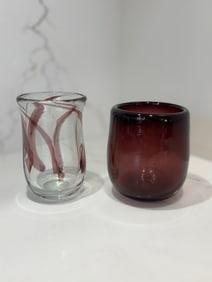 Two Art Glass Vessels Signed by A. Newhouse