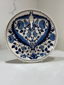 Classic Blue and White Wall Plate 7.5"; Rodos, Greece