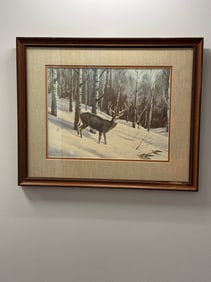 Framed Les Koubas Whitetail Buck Print