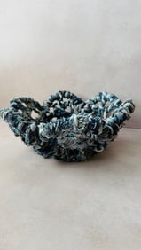 Repurposed Denim Woven Basket