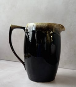 Vintage Pfaltzgraff Brown Dripware Glaze Pitcher