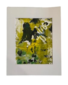 Vibrant Abstract Monotype Print