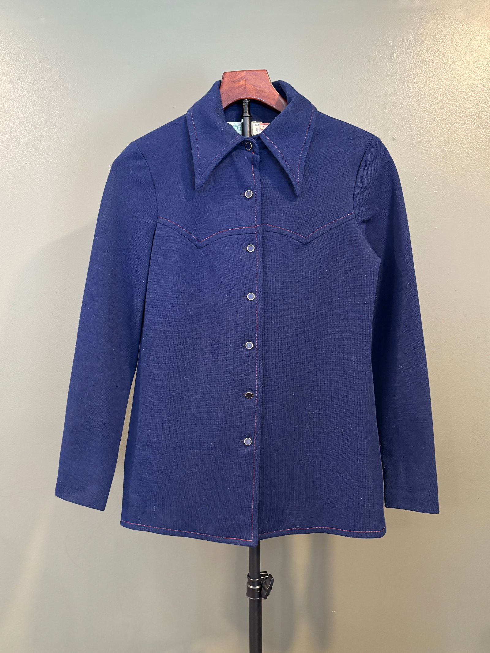 Vintage Patty O'Neil Blue Western-Style Shirt Jacket, Women's (1 of 3)
